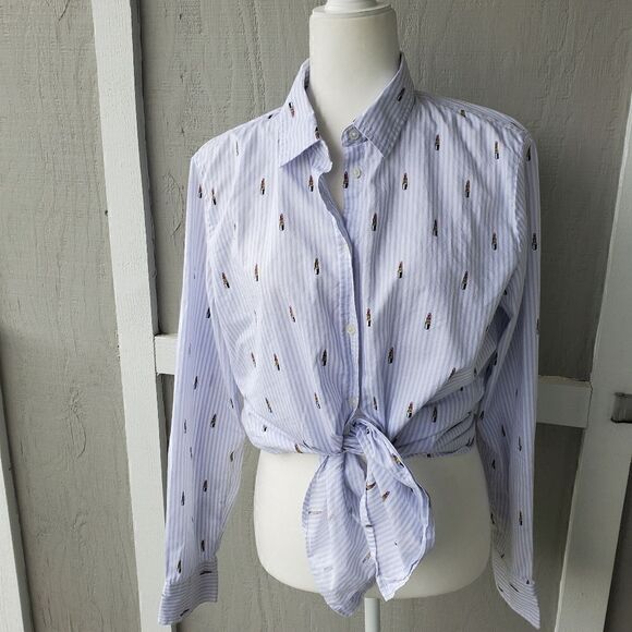 Banana Republic Dillon Shirt Lipstick Print - Picture 3 of 12